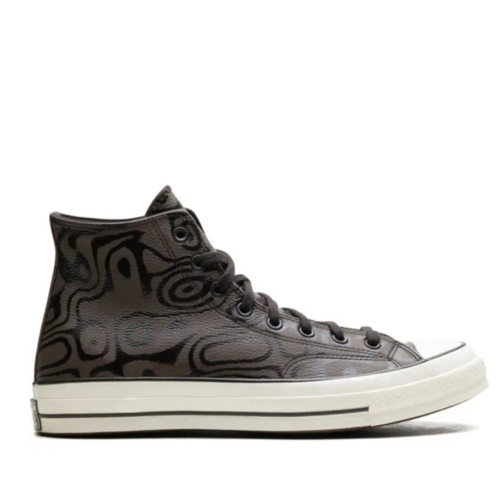New Chuck Taylor All Star Converse "Chocolate Swirls" Hi-Top Shoes, Willy Wonka - Picture 10 of 12